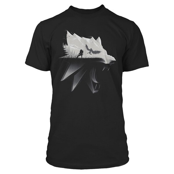 Футболка The Witcher 3 Wolf Silhouette Premium M Футболка The Witcher 3 Wolf Silhouette Premium M