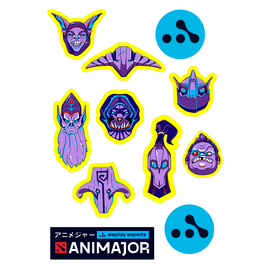 Наклейки ANIMAJOR Dota 2 Series 1 