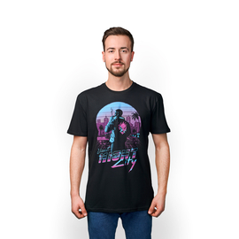 Футболка Cyberpunk 2077 Destination Night City Premium Black S