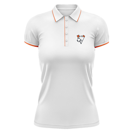 Поло женское Virtus.pro с лого белое