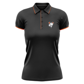 Поло женское Virtus.pro с лого чёрное