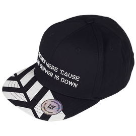 Бейсболка GLHF Черно-белая SERVER IS DOWN