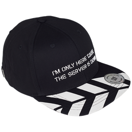 Бейсболка GLHF Черно-белая SERVER IS DOWN