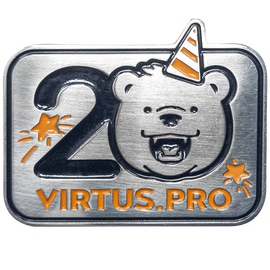 Значок металлический Virtus.pro 20 лет