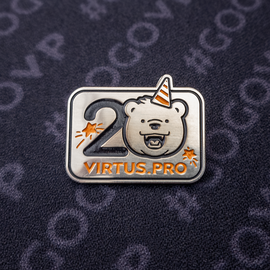 Значок металлический Virtus.pro 20 лет