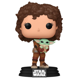 Фигурка Star Wars Mandalorian S9 Funko POP! Peli Motto with Grogu (665)