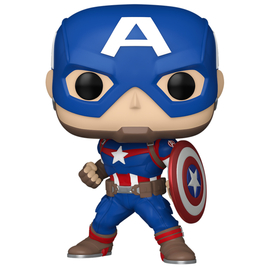 Фигурка Marvel New Funko POP! Bobble Classics Captain America (1419)