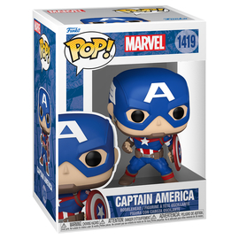 Фигурка Marvel New Funko POP! Bobble Classics Captain America (1419)