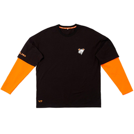 Лонгслив Virtus.pro basic collection, черный с оранжевым