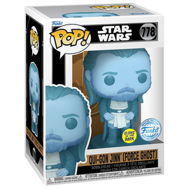 Фигурка Star Wars Bobble Funko POP! Qui-Gon Jinn (Force Ghost) (GW) (Exc) (778)