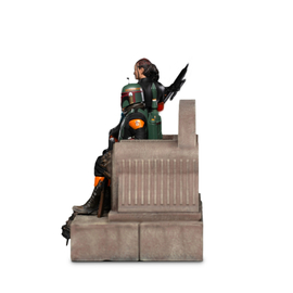 Статуэтка Айрон Студиос по франшизе Звездные Войны (Мандалорец) -Боба Фетт и Феннек Шанд на троне, м