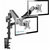Кронштейн для 2-х мониторов ONKRON G140 BLACK Кронштейн для 2-х мониторов ONKRON G140 BLACK