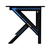 AKRacing GAMING DESK Black/Blue